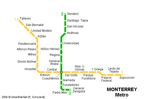 monterrey metro map